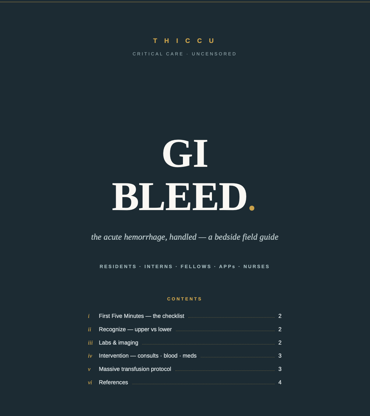 GI Bleed Guide